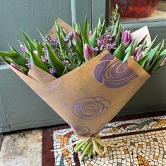 Tulip Tied Bouquet