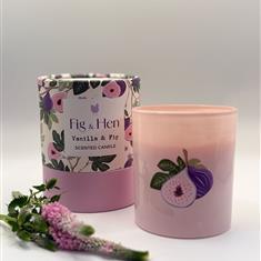 Vanilla and fig scented candle 