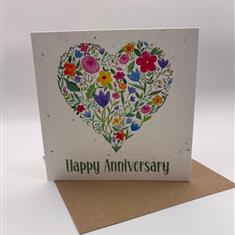 Wild Flowers Seeded Card