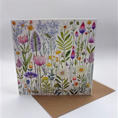 Happy Birthday Wild Flowers Card