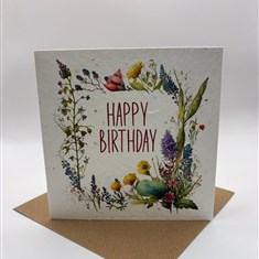 Happy birthday seeded card